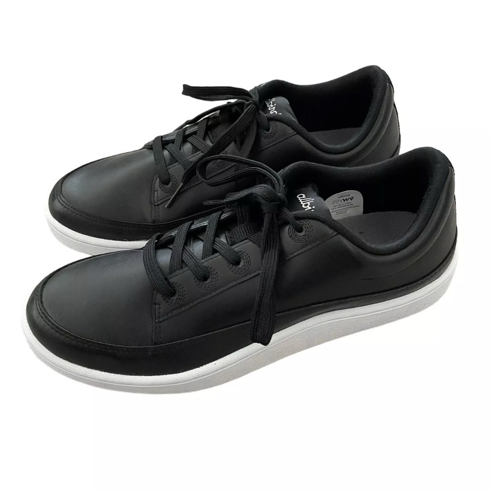 Allbirds Plant Pacers Black Sneakers Vegan Leather Size‎ 9 Lace Up